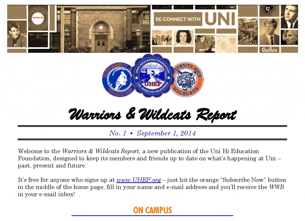 New “Warriors & Wildcats Report” debuts